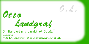 otto landgraf business card